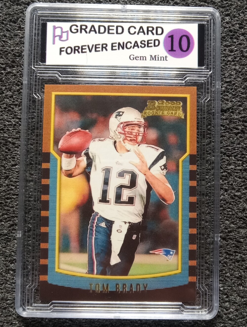 Tom Brady New England Patriots HOF Fooball Rookie Card